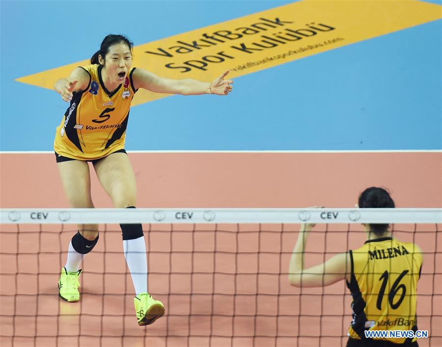 (SP)TURKEY-ISTANBUL-VOLLEYBALL-CEV-CHAMPIONS LEAGUE-VAKIFBANK VS DINAMO MOSCOW