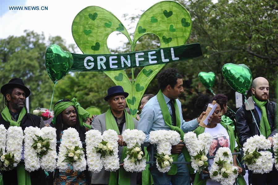 BRITAIN-LONDON-GRENFELL TOWER-FIRE-ONE YEAR ANNIVERSARY