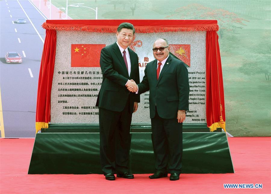 PAPUA NEW GUINEA-CHINA-XI JINPING-INDEPENDENCE BOULEVARD