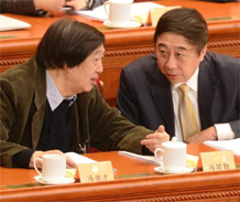馮鞏、馮驥才出席政協(xié)全體會(huì)議