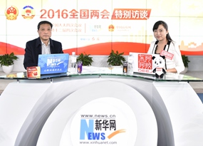 胡漢平做客新華網(wǎng)兩會訪談直播間