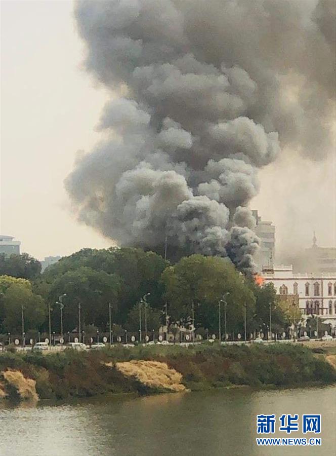(國(guó)際) 蘇丹舊總統(tǒng)府發(fā)生局部火災(zāi)