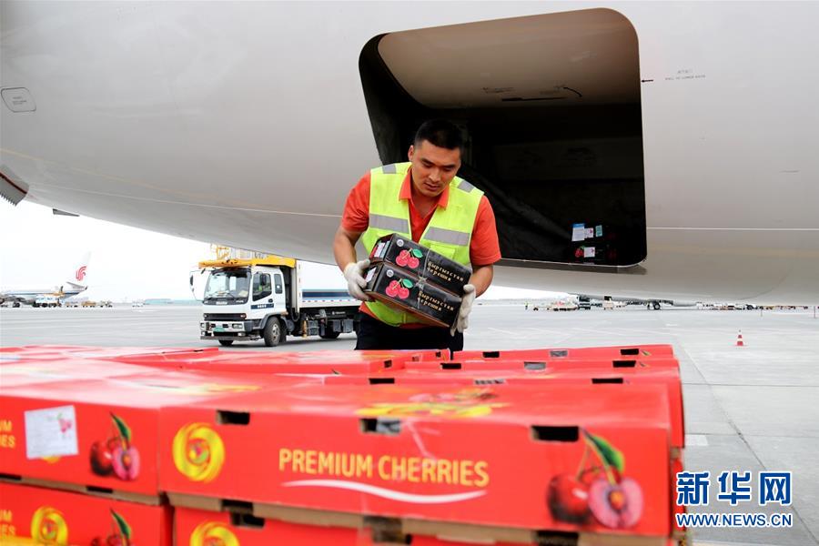 (圖文互動(dòng))(1)中亞櫻桃乘坐飛機(jī)進(jìn)入我國市場